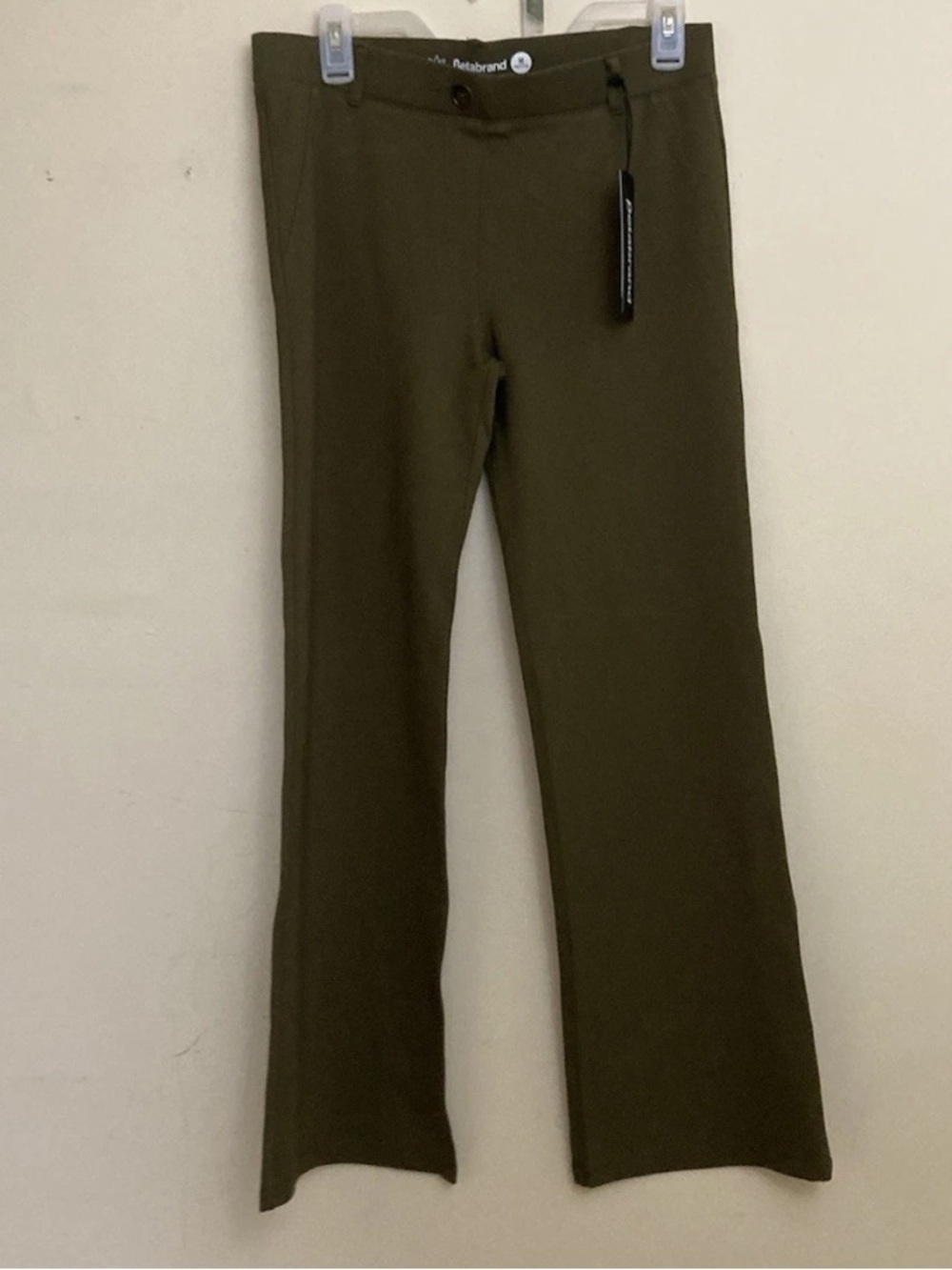 9-20 Betabrand Green Yoga Pull on Pants Stretch PM Petite Medium NWT
